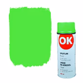 OK spuitlak zijdeglans groen fluor 400 ml