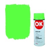 OK spuitlak zijdeglans groen fluor 400 ml