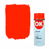 OK spuitlak zijdeglans rood-oranje fluor 400 ml