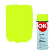 OK spuitlak zijdeglans geel fluor 400 ml