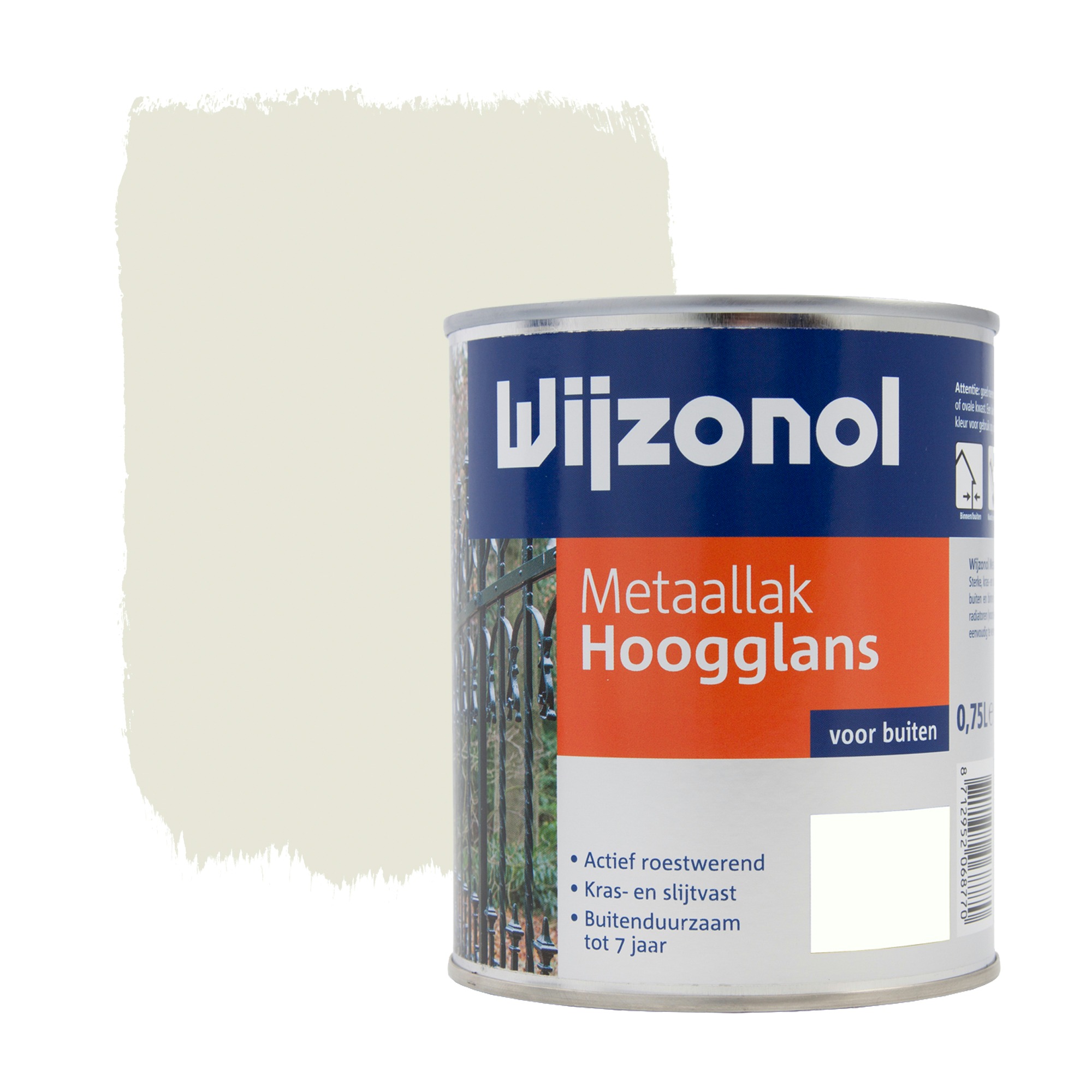 Wijzonol Metaallak Roomwit Hoogglans 750 Ml wijzonol kopen in de aanbieding