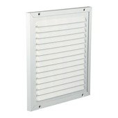 Renson Ventilatierooster Opbouw Kader Zilver 200 x 200 mm