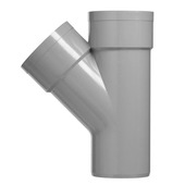 Martens T-stuk 45° PVC grijs 2x lijmverbinding 32x32x32 mm
