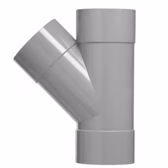 Martens T-stuk 45° PVC grijs 3x lijmverbinding 50x50x50 mm