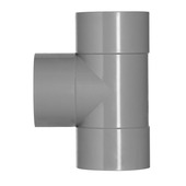 Martens T-stuk PVC grijs 3x lijmverbinding 110x110x110 mm
