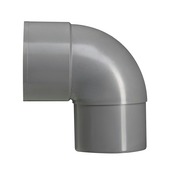 Martens bocht 90° PVC grijs mof/verjongd 70 mm