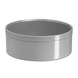 Europlast kunststof gevelrooster met terugslagklep 190 x 190mm grijs