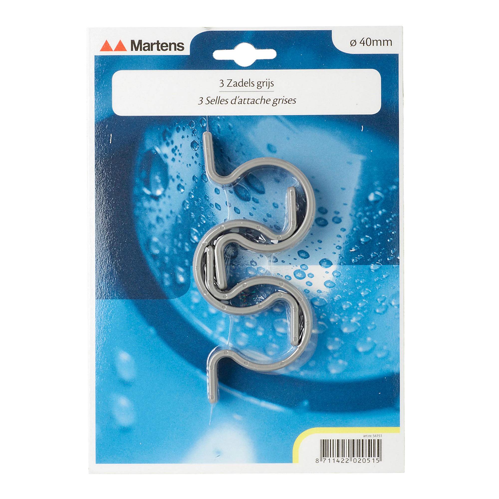 Martens Zadel Pvc Grijs 40 Mm 3 Stuks martens kopen in de aanbieding