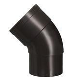 Martens bocht 45° PVC bruin mof/verjongd 60 mm