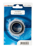 Martens sifon montageset PVC grijs 1/4" x 32 mm