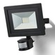 GAMMA Breedstraler met bewegingssensor zwart LED 30W
