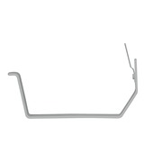 Martens gootbeugel metaal parelgrijs type 2 t.b.v. bakgoot 125 mm