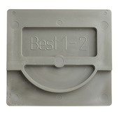 Begin-/eindplaat t.b.v. gootdrain / lijngoot