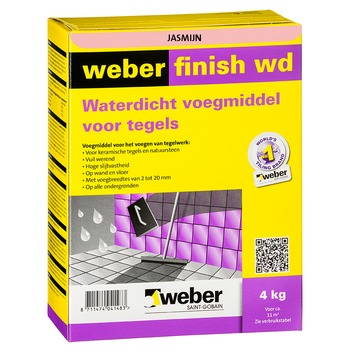 Weber Wand & Vloer voegmiddel waterdicht jasmijn 4 kg