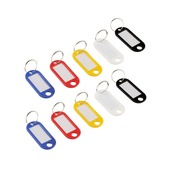 Sleutellabels diverse kleuren 10 stuks
