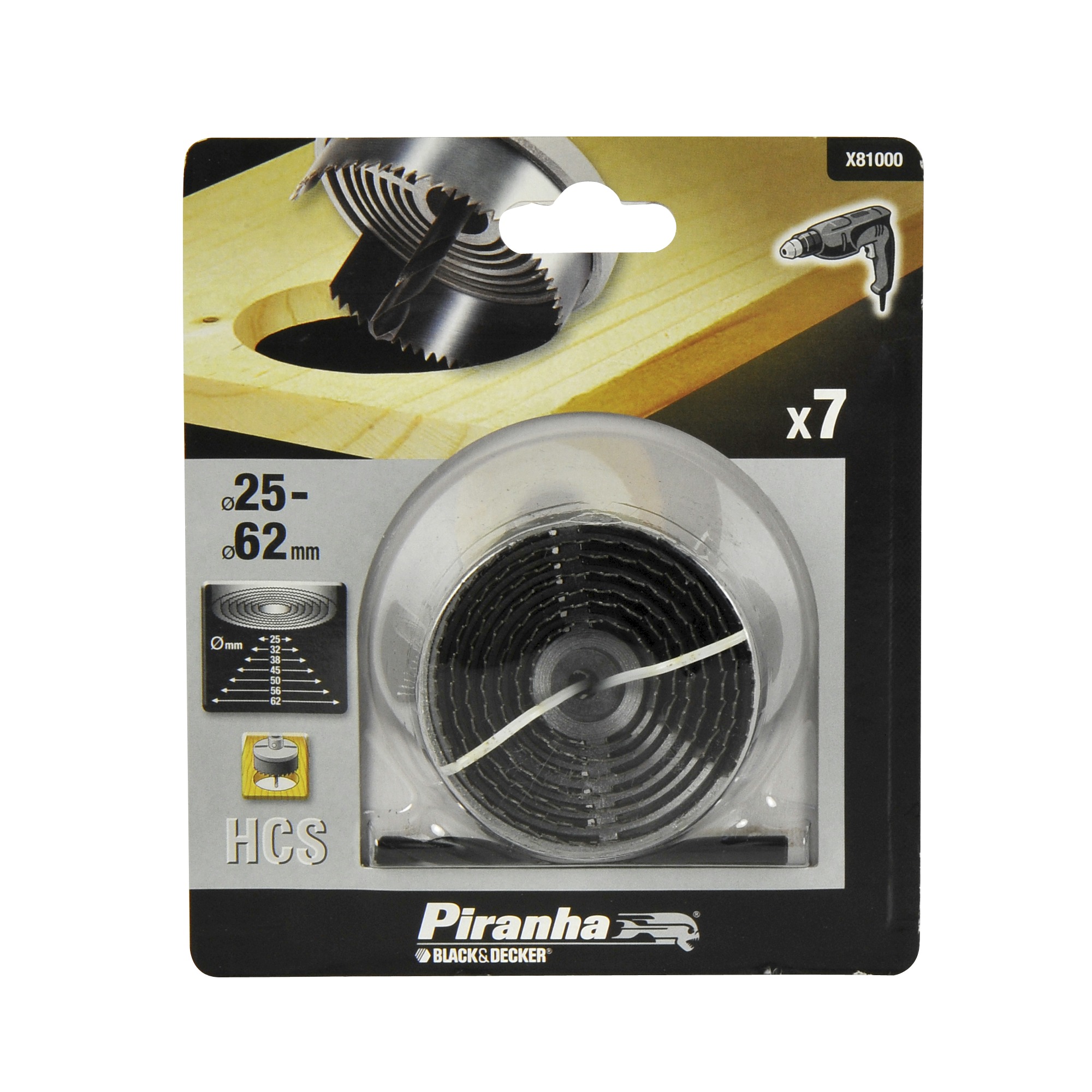 Piranha Gatenzaagset Aluminium 25 62 Mm 7 Delig X81000 piranha kopen in de aanbieding