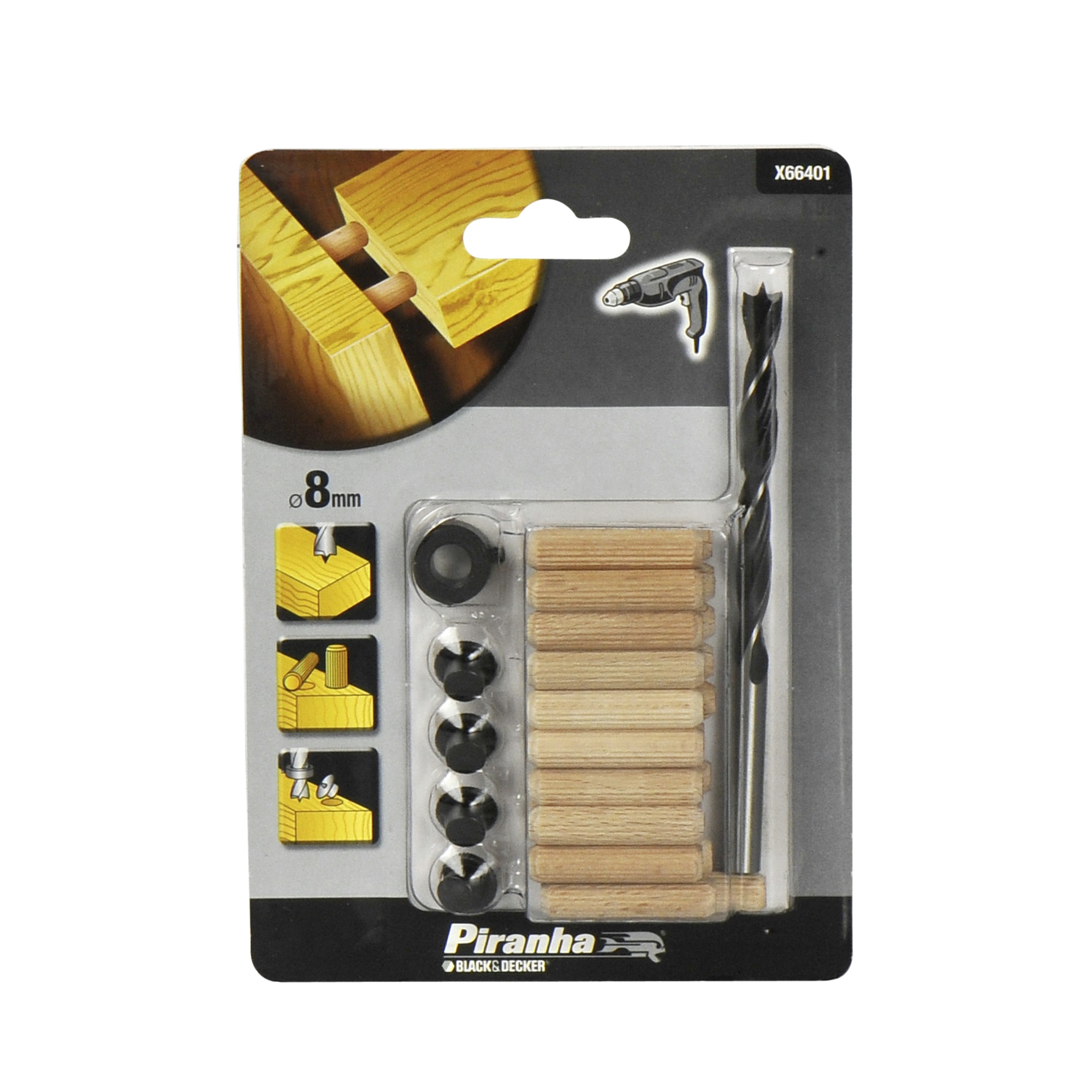 Piranha Deuvels 35X8 Mm 20 Stuks X66401 piranha kopen in de aanbieding