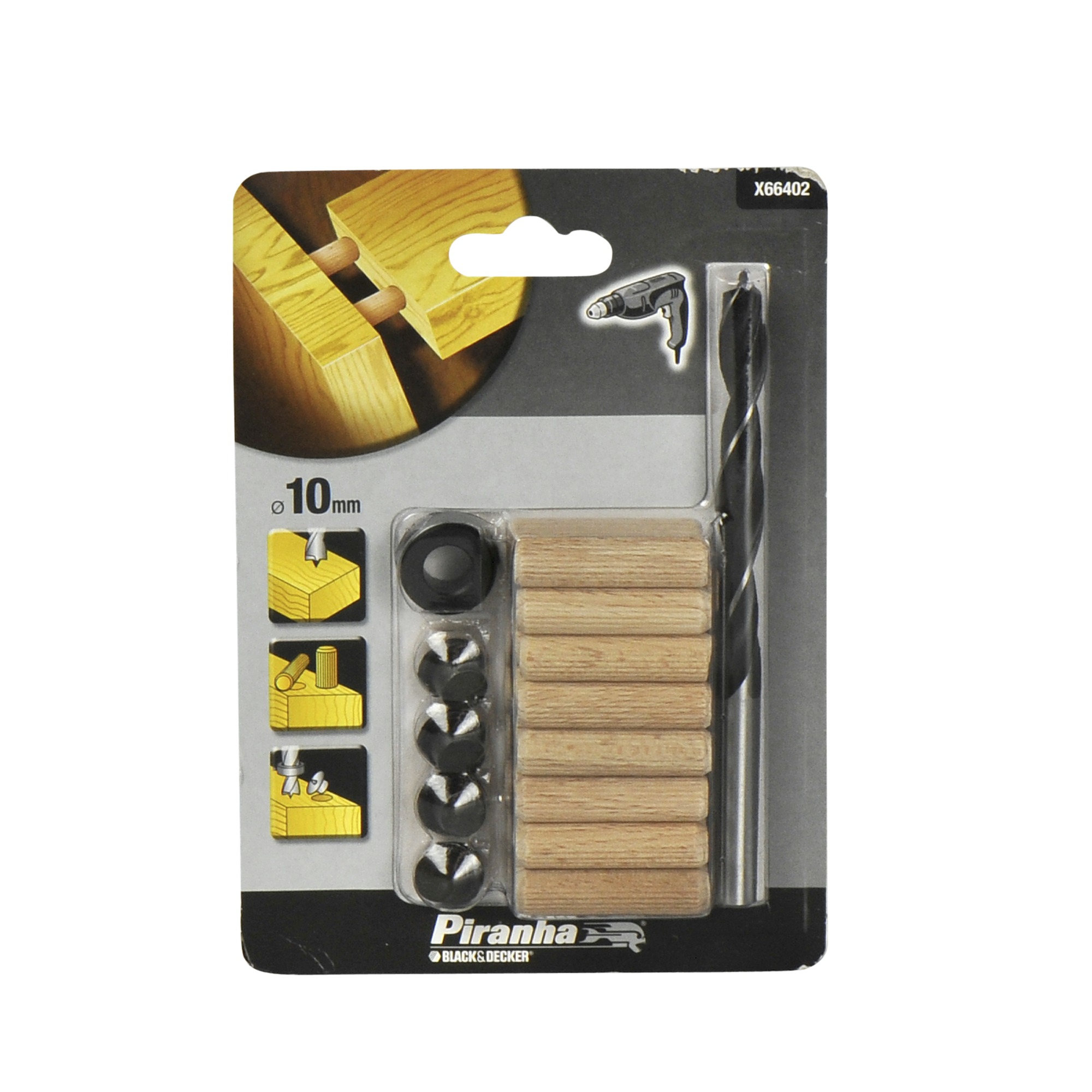 Piranha Deuvels 40X10 Mm 16 Stuks X66402 piranha kopen in de aanbieding