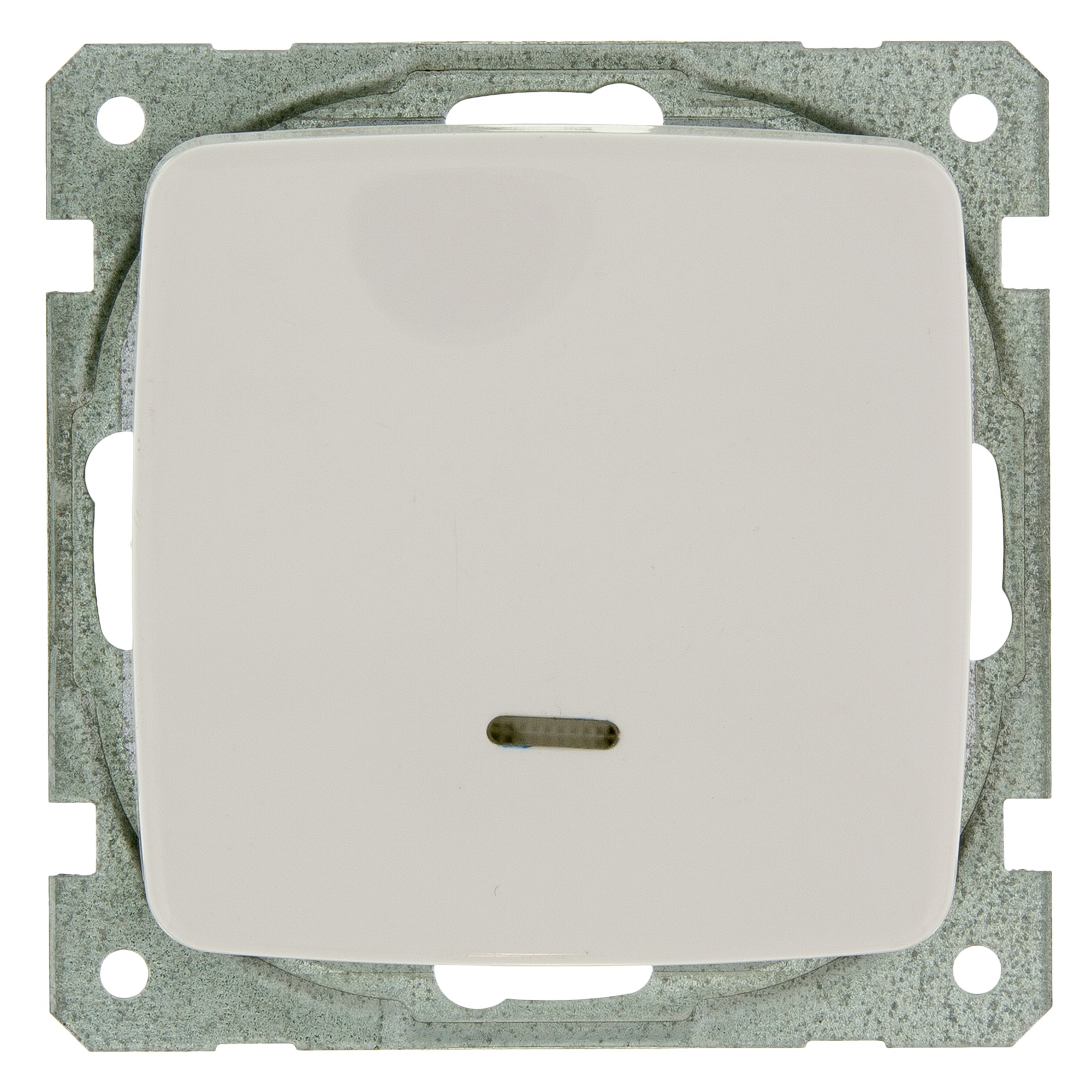 Gamma K2 Wisselschakelaar Wit Met Indicatielamp gamma kopen in de aanbieding