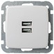 GAMMA K2 Stopcontact met USB Wit