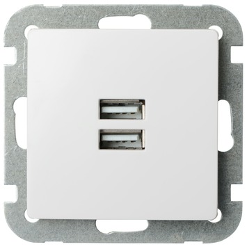 GAMMA Ventoux Stopcontact met USB Wit