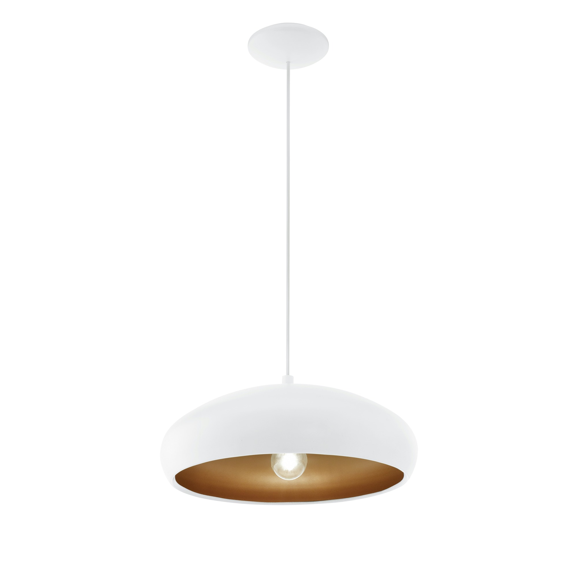 Eglo Hanglamp Mogano E27 60W Wit eglo kopen in de aanbieding
