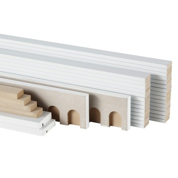 CanDo Radiatorbekleding Cambridge Wit MDF 153x100 cm