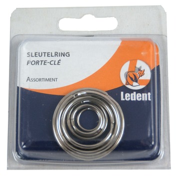 100 stuks sleutelringen, 25 mm diameter, sleutelring, sleutelringen, roestvrij staal, sleutelringen voor het organiseren van huissleutels en doe-het-zelf zilver