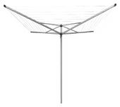 Brabantia Topspinner Droogmolen - met Metalen Grondanker - 50 m - Metallic Grey