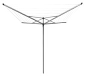 Gamma Brabantia Topspinner Droogmolen - met Metalen Grondanker - 50 m - Metallic Grey aanbieding