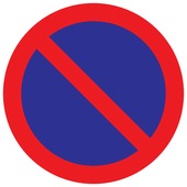 Pickup bord parkeerverbod Ø 30 cm