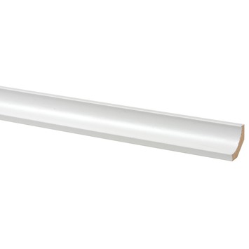 Hollat MDF wit folie 22x22 mm 260 cm