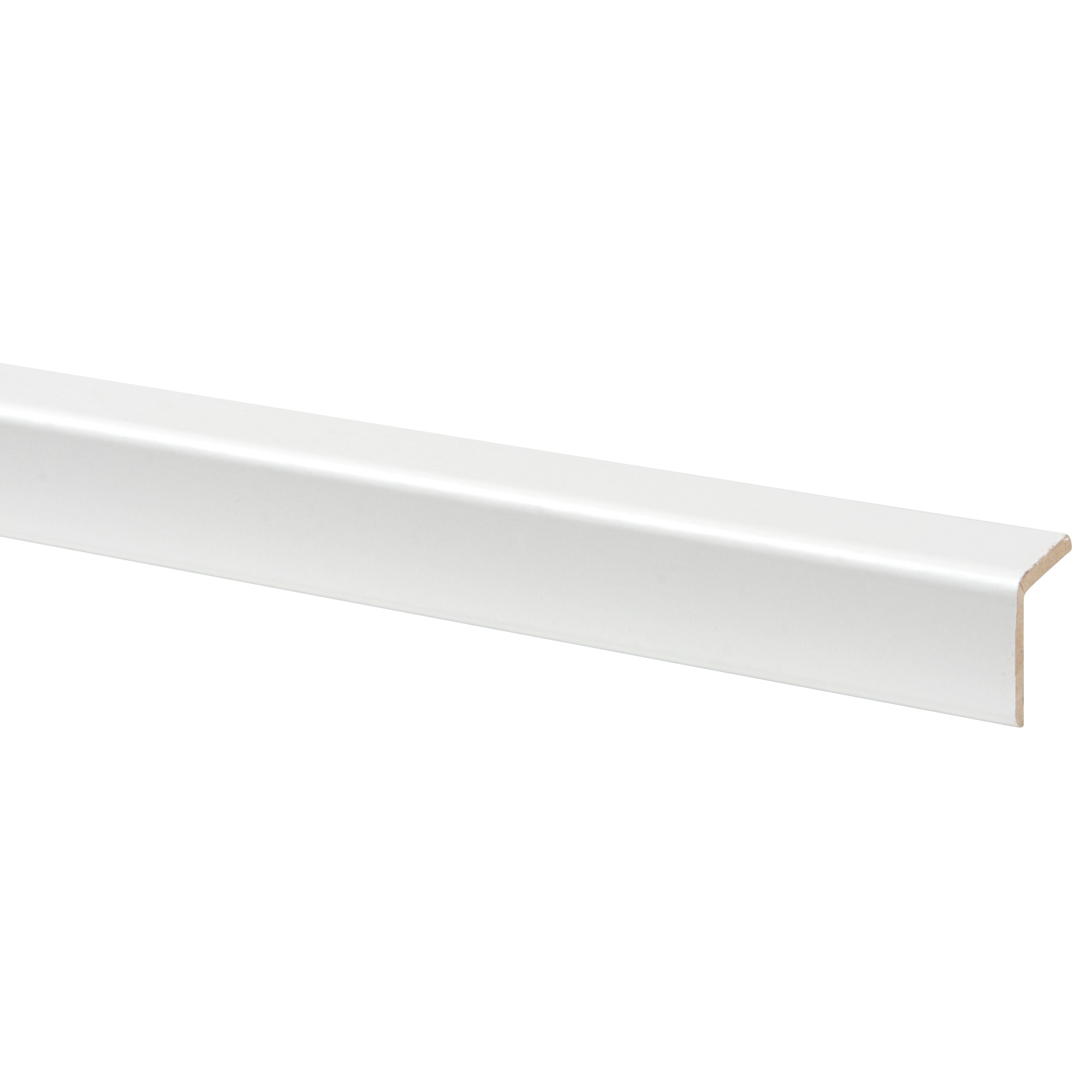 Hoeklat Mdf Wit Folie 28X28 Mm 260 huismerk kopen in de aanbieding