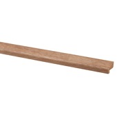 Glaslat met neus hardhout 14x23 mm 270 cm