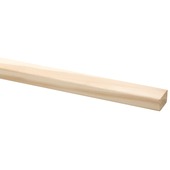 Lat geschaafd grenen D-vorm 18x33mm 210 cm