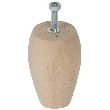 Duraline meubelpoot F beuken 6,8x10 cm