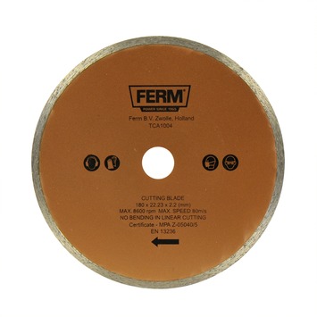 FERM Diamant zaagblad TCA1004 180x22,2 mm