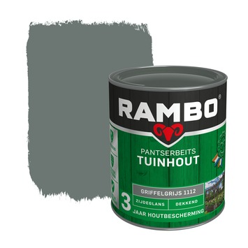 toelage pad Riet Rambo pantserbeits tuinhout dekkend griffelgrijs zijdeglans 750 ml | GAMMA