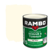 Rambo Pantserbeits Schuur & Tuinhuis zijdeglans dekkend RAL 9010 750 ml