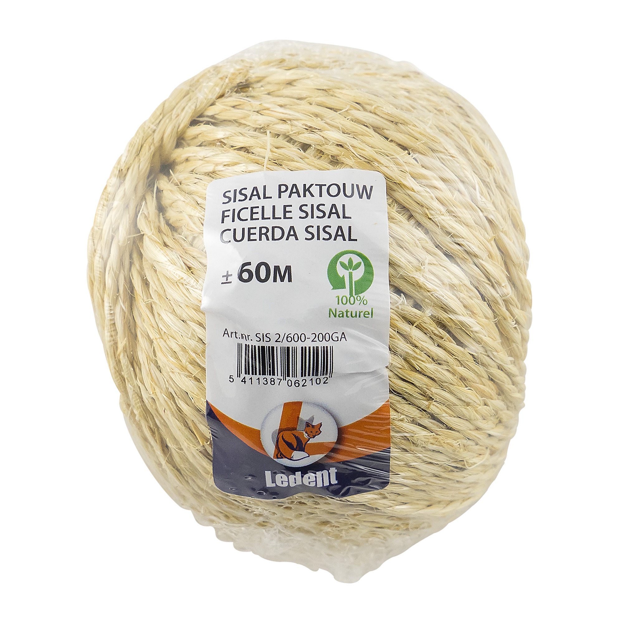 Ledent Touw Sisal 60 Meter ledent kopen in de aanbieding