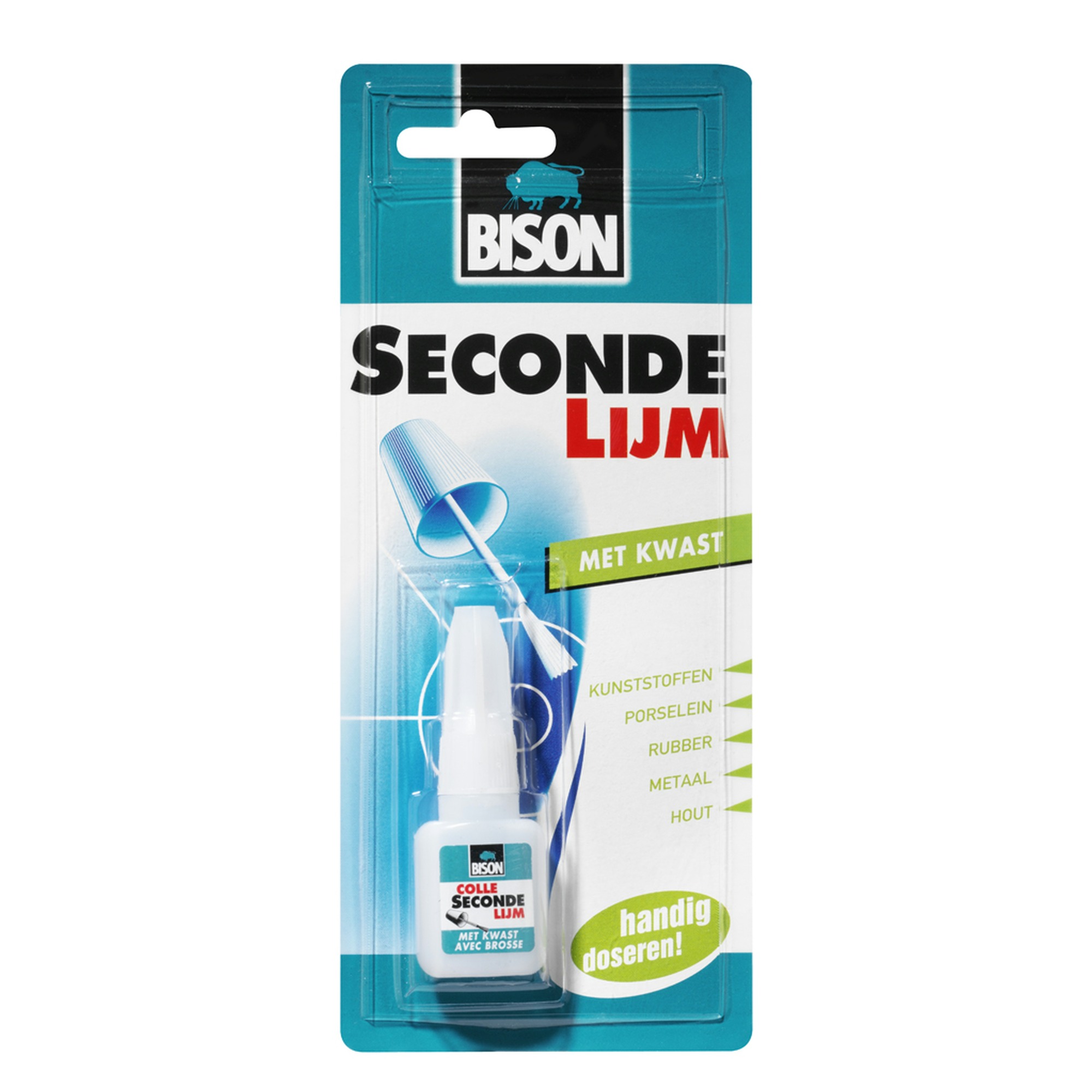 Bison Secondelijm Met Kwast 5 Gram bison kopen in de aanbieding