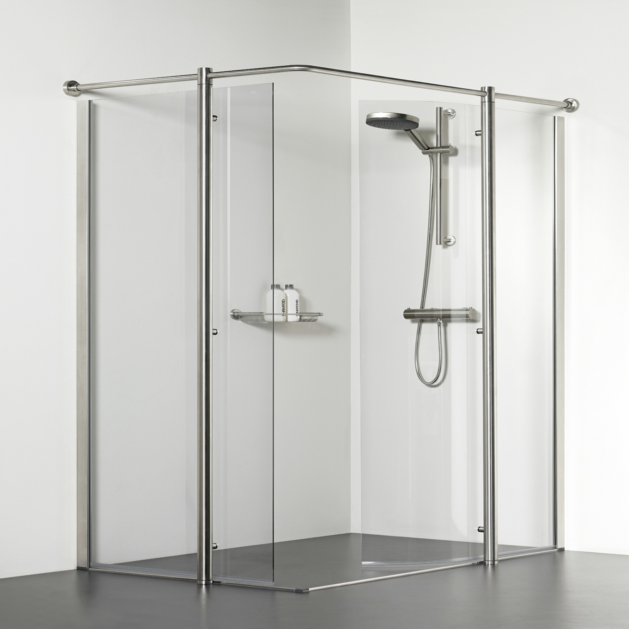 Tiger Boston Inloopcabine Chroom 205X150X100 tiger kopen in de aanbieding