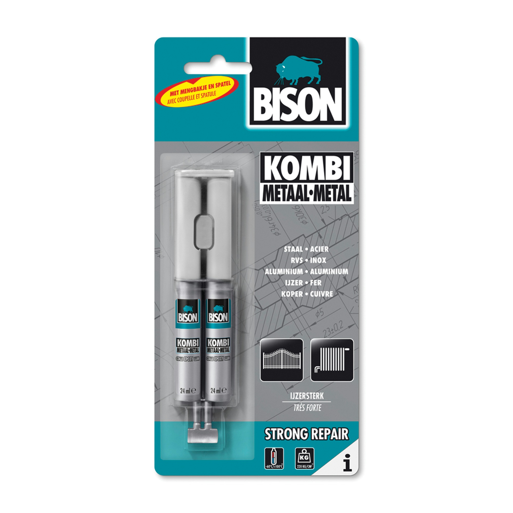 Bison 2 Componentenlijm Kombi Metaal 24 Ml bison kopen in de aanbieding