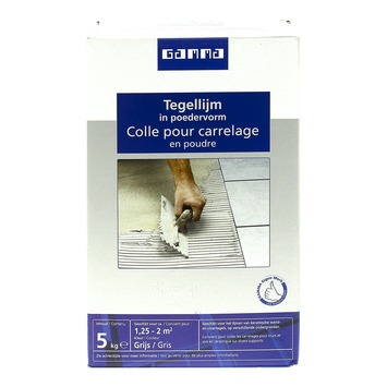 GAMMA poedertegellijm grijs 5 kg