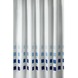 GAMMA Douchegordijn Sander Blauw/Wit 200x180 cm