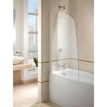 Saniscape Enjoy badwand chroom profiel en helder glas 135x80 cm