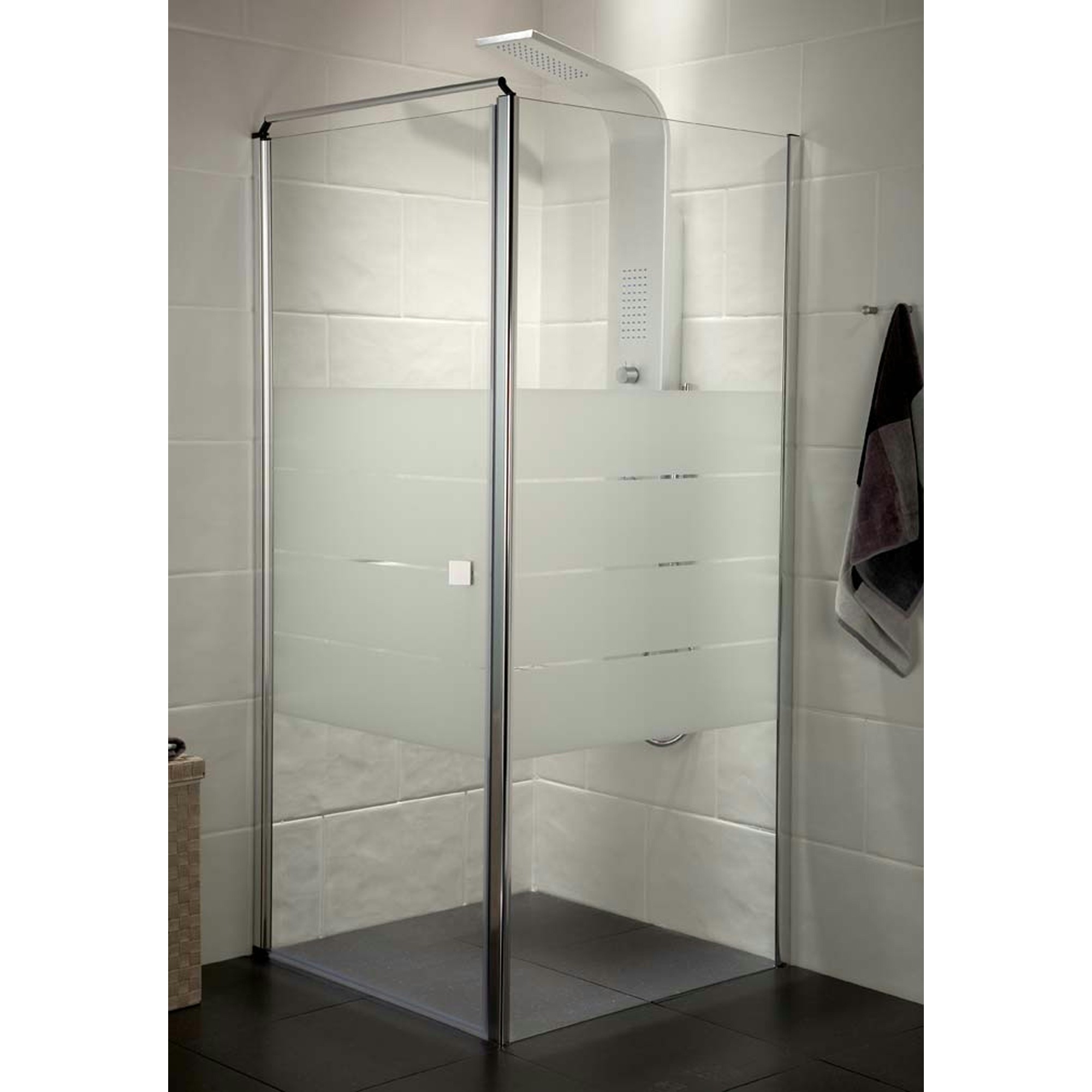 Saniscape Intense draaideur chroom 190x80 cm Douchecabines, deuren