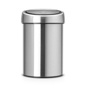 Brabantia Touch Bin Prullenbak - 3 l - Matt Steel
