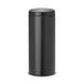 Brabantia Touch Bin afvalemmer 30 liter, mat zwart