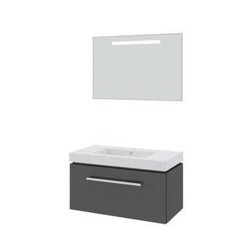 Bruynzeel Solid badkamermeubel antraciet 90x50x46 cm